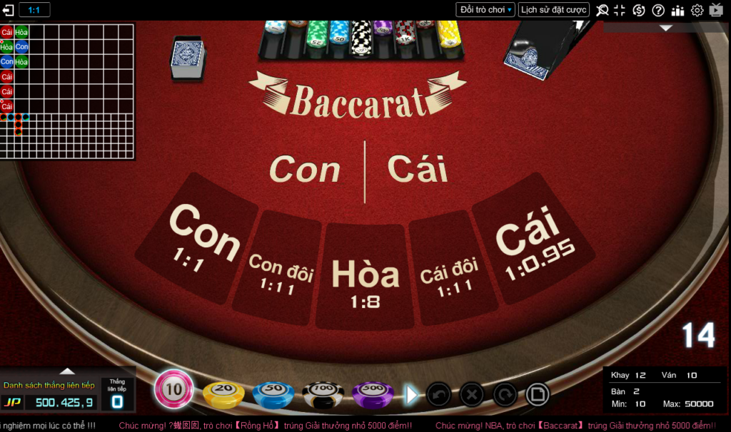 Game bài Baccarat