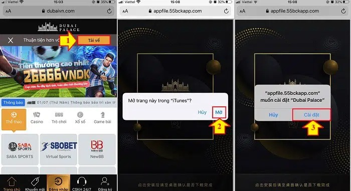 Tương tự như các bước tải ứng dụng Dubai Casino dành cho thiết bị di động sử dụng hệ điều hành Android, đối với iphone việc đầu tiên bạn cần làm đó chính là truy cập vào link tải ứng dụng.