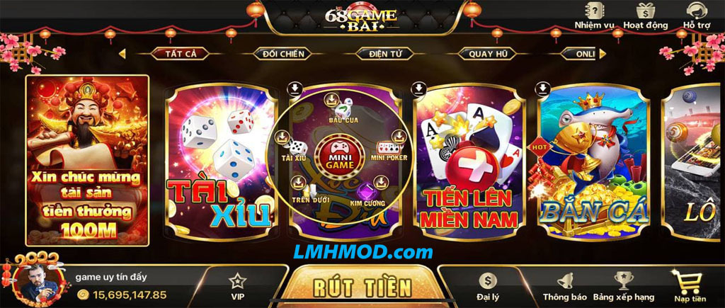 Tải game 68 game bài cổng game đổi thưởng uy tín nhất 2022 - LMHMOD