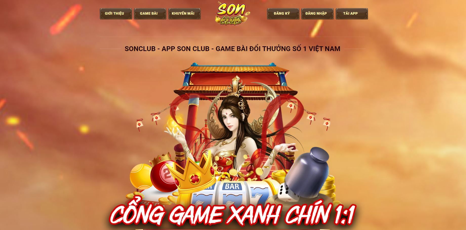 Sonclub: Nơi hội tụ những game bài đổi thưởng đình đám